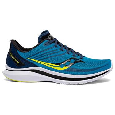 Imagem de Saucony Kinvara 12 Masculino, Blue/Citrus, 12