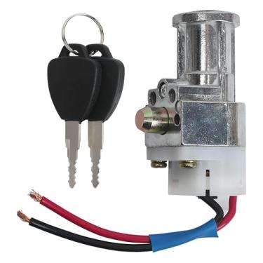 Imagem de Interruptor de ignição liga/desliga de bicicleta elétrica maior com 2 teclas, trava de caixa de bateria de íons de lítio de carga pesada de substituição