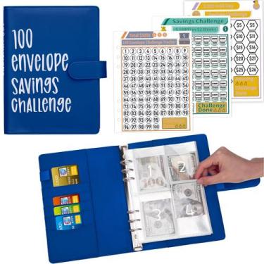 Imagem de Money Saving Challenge Binder Ndsox 100 Envelopes A5
