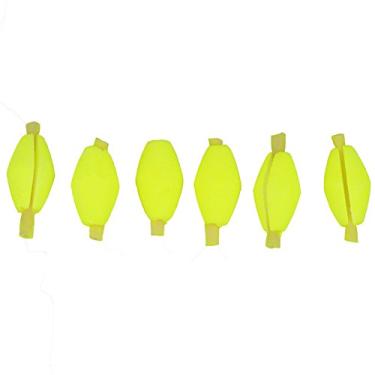 Imagem de Eacam 6 Pçs/set 2 Cores Espuma Fly Fishing Bóia Bobbers Float, Strike Indicador Tackle Com Botão, Ajuste Rápido para Profundidade da Linha.Dentro do Clipe Resistente, Peixe de Isca de (Amarela)