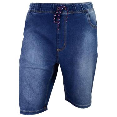 Imagem de Bermuda Jeans Masculino Tharog Jogger Plus Size Azul - BSC70-Masculino