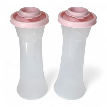 Imagem de Tupperware Conjunto grande de ampulheta de sal e pepepr rosa