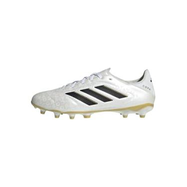 Imagem de adidas Tênis unissex adulto Copa Pure 3 League Firm Multi Ground, Zero metálico/preto/dourado metálico, 6.5 Women/5.5 Men