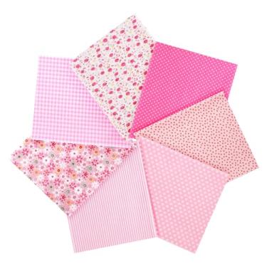 Imagem de Ainiv 7 peças 19.172.7 cm x 50.0 cm Pacotes de tecido acolchoado 100% algodão, pacotes de tecido Fat Quarters, quadrados florais pré-cortados patchwork para acolchoamento, costura, artesanato DIY