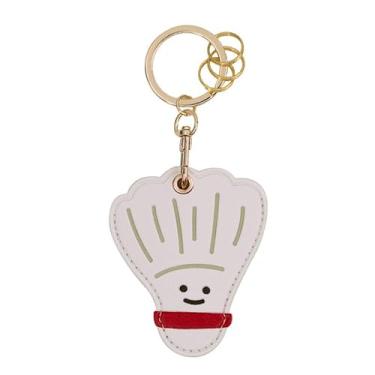 Imagem de Capa MC Fashion de couro PU compatível com AirTag, linda capa de rastreador GPS de jogos de bola, chaveiro (Badminton)