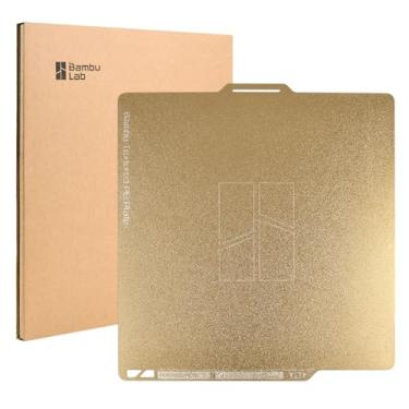 Imagem de 3DTOOLS Placa De Construção Pei Texturizada Dupla Face Original Bambu Lab 257X257 Mm Para Aço Com Mola X1C / X1 X1E P1P P1S A1 Flexível