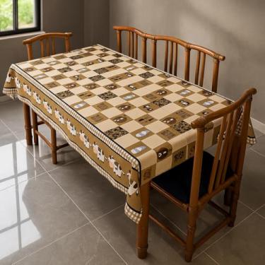 Imagem de Toalha de Mesa Retangular 6 Lugares 200 x 140cm Tecido Oxford Fácil de Limpar – Mesa Jantar Elegante (Modelo - 34)