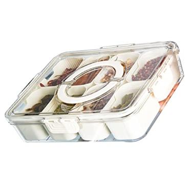 Imagem de YOUTHINK Caixa de Armazenamento Divisor, Organizador de Alimentos de Plástico para Bolinhos, Vegetais e Frutas, Design Multi-grade, Ideal para Refrigeração (#11)