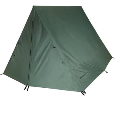 Imagem de Barraca Canadense Camping, Verde, 5 Pessoas, Poliéster, 2.5x2.2x1.6m, Coluna d'Água 2000mm, com Mosqueteiro
