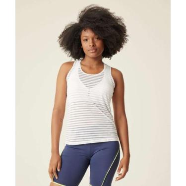 Imagem de Blusa Regata Feminina Fitness Nadador Marisa-67215, Branco, M