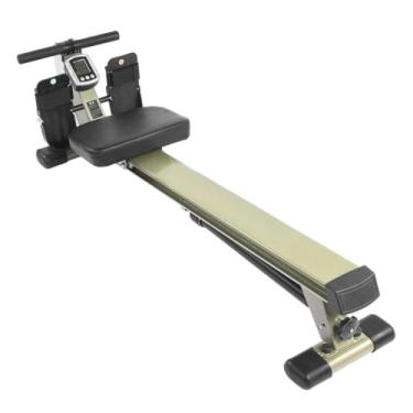 Imagem de Máquina de Remo de Resistência Ajustável para Uso Doméstico com Display LCD e Pedal Antiderrapante - Treino de Força Cardio Home Gym