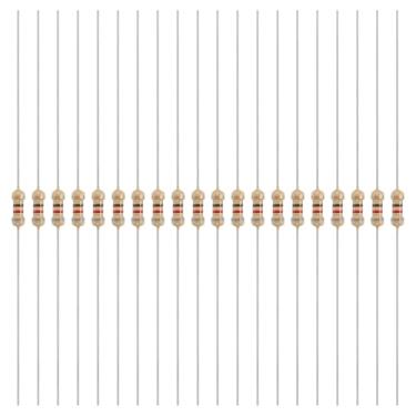 Imagem de YOKIVE 200 peças 1/4W (0,25 Watts) 820 Ohm 5% de resistor de filme de carbono, resistor fixo único de filme de carbono | Ótimo para dispositivos eletrônicos DIY, placas de circuito, sensores