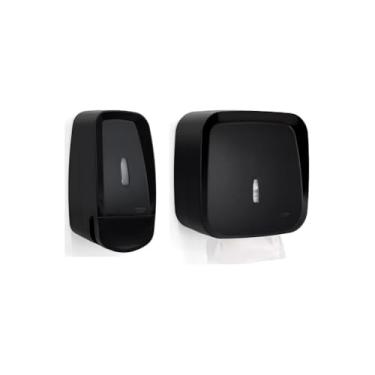 Imagem de Dispenser de Sabonete Líquido e Álcool em Gel, 650ml, com Ventosas e Parafusos, Instalação Fácil