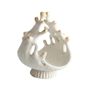 Imagem de simhoa Bandeja organizadora para perfumes e maquiagem, porta-joias, decoração estética para casa, ideal para chaves, casamentos e festas, 21.5 X 27 Cm