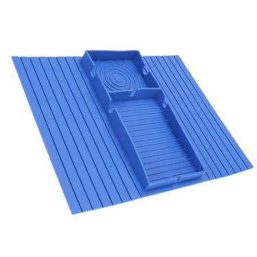 Imagem de Eujgoov Suporte de Copo para sofá Antiderrapante, Bandeja para Apoio de Braço de sofá de Silicone Com Design Ergonômico para Controles Remotos, Smartphones, Lanches, Armazenamento Multifuncional,