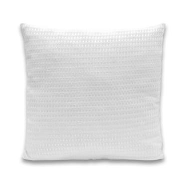 Imagem de Porta Travesseiro c/Abas Tecido Piquet Favinho (Branco)