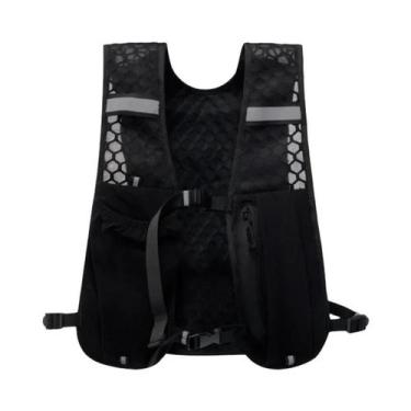 Imagem de Colete Refletivo Leve Para Corrida Com Bolso Para Hidratação E Armazen