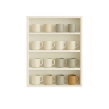 Imagem de Prateleira de Parede Para Canecas ou Xicaras –Nicho Com Design Moderno e Minimalista para Cozinha em Mdf Premium