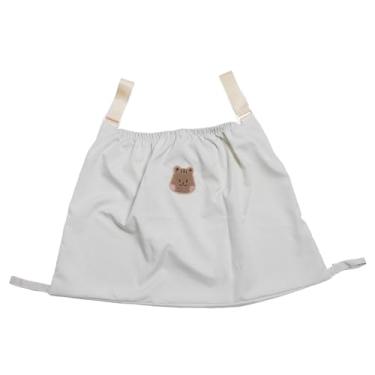 Imagem de TOPINCN Saco de Suspensão do Carrinho de bebê, Organizador do Armazenamento das Garrafas das Fraldas Material de Náilon para o Carrinho de Mão da Bagagem Ao Ar Livre (Bege)