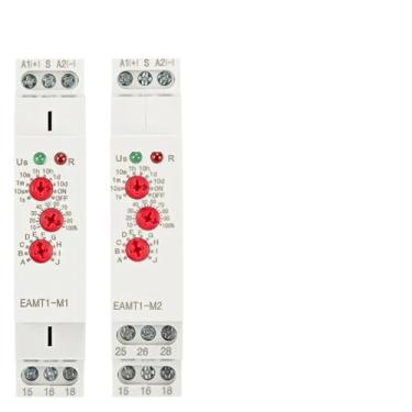 Imagem de EAMT1-M1 EAMT1-M2 16A Multifunction Type 0.1 Second -10 Days Timer Relay With 10 Function Choices AC DC 12V-240V 250VAC Time Relay 1Pcs(EAMT1-M2)