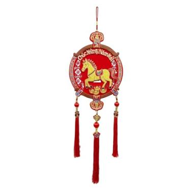 Imagem de KiBcsLic Decoração de Ano Chinês com Borlas, Ornamento Tradicional de Ano Lunar, Placa Decorativa para Pendurar na Entrada ou Sala de Estar, Style D