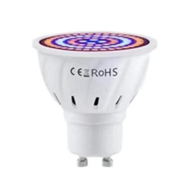 Imagem de Luz de Crescimento para Plantas LED Espectro Completo Hidroponia Lâmpada Vegetais e Flores GU10 80 Perolas Vermelha Estufas em Vasos Bonsai Semeadura Agricultura com Dissipação Calor Longa Vida