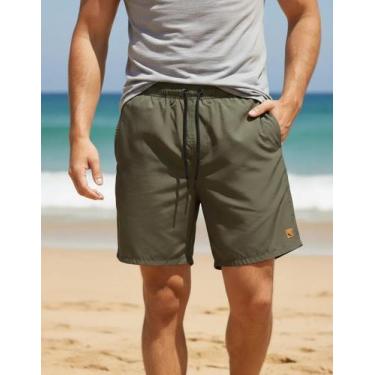 Imagem de Bermuda Masculina Tactel Premium com Elástico e Cordão - Sem marca, Ci