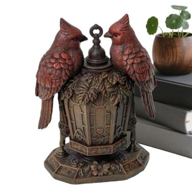 Imagem de Luminária de Mesa de Cabeceira Pássaro,Decoração com Luz de Ambiente de Animal em Resina | Estátua Pássaro Luminária de Escritório,Para Quarto Sala de Estar Mesinha de Cabeceira Canto