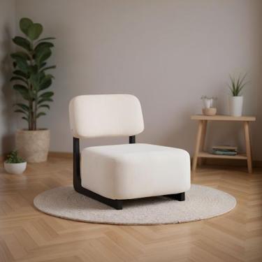 Imagem de Poltrona Molise Revestidos em Tecido Bouclê 77x65x75,5cm - Rivatti