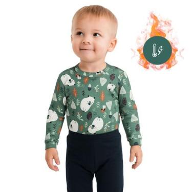 Imagem de Conjunto Body Calça Infantil Térmico Segunda Pele Peluciado - Pettenat