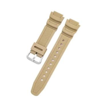 Imagem de Pulseira De Relógio De Silicone De 18mm Para Homens Para CASIO AE1200 