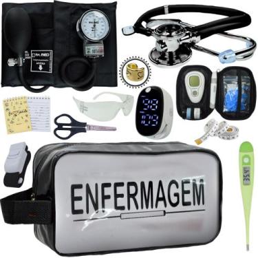 Imagem de Kit Enfermagem Aparelho Pressão Esteto Frete Grátis Promocao - Love Sa
