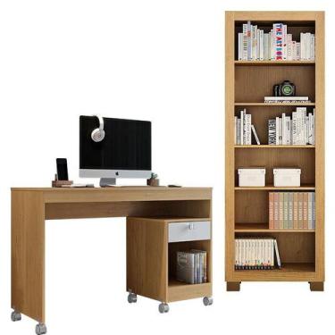 Imagem de Mesa para Computador Giga e Multiuso Flex Cinamomo Off White - Valdemó