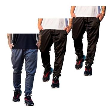 Imagem de Kit 3 Calças Jogger Malha Premium Neymar Inverno 2 Bolso 001 - J94, 2 