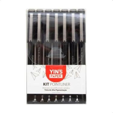 Imagem de Caneta Técnica Nanquim Kit Com 7 Canetas Fineliner Ponta Fina