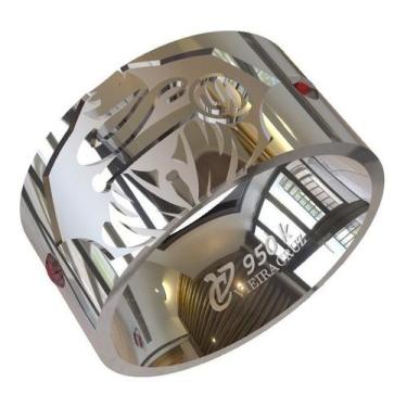 Imagem de Anel De Formatura De Criminologia Em Prata 950k - Vieira Cruz Joias, P