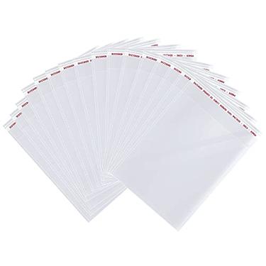 Imagem de Sacos grandes de celofane resseláveis de 30,5 x 40,6 cm, 1000 peças, autovedantes para produtos de embalagem, bolsa autoadesiva para violoncelo para roupas, camisetas, calças e presentes, 1000