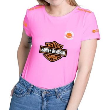 Imagem de Camiseta Camisa Adulto Feminina Masculina Algodão Harley Davidson MD3,