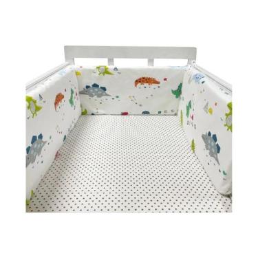 Imagem de Protetor De Berço De Algodão Para Bebês, Barreira De Cama Para Recém-N