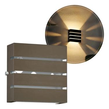 Imagem de 2X Arandela Slim Externa 2 Frisos 2 Focos Alumínio Parede