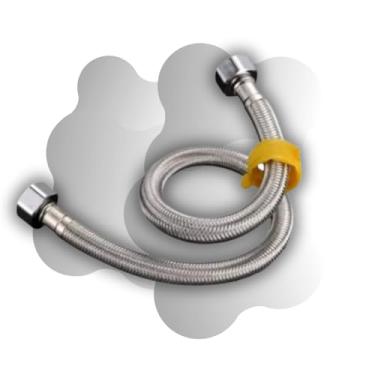 Imagem de Rabicho Flexível em Aço Inoxidável 60cm para Mangueira com Engate, Alta Resistência, Instalação Fácil e Vedação Segura para Uso Hidráulico – Qualidade Premium LNSTORE