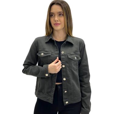 Imagem de Jaqueta Riccieri em Sarja com Botão Feminina-Feminino