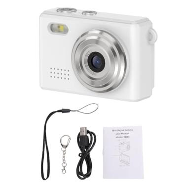 Imagem de Bewinner Câmera Digital Mini Chaveiro 1080P Full HD, Câmera Portátil Pequena de 12 MP Com Tela de 0,96 ”, Luz LED e 6 Filtros, Gravador de Vídeo Minúsculo para Gravação Diária de Estudo (WHITE)