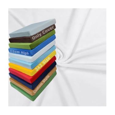 Imagem de Capa de almofada de substituição de assento de pátio, cobertura de almofada de cadeira de pátio antiderrapante para jardim e quintal 15 cm de altura Pelúcia Veludo Inverno(195x55 cm)