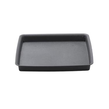 Imagem de Base quadrada de vaso de flores de plástico para decoração de casa, bandeja de água cinza sem rodas, suporte de bonsai para uso interno (médio)