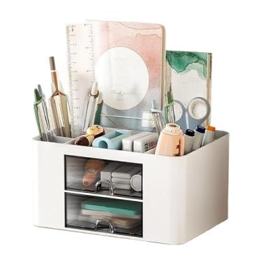 Imagem de Organizador Mesa Porta Treco Caneta Gaveta/Maquiagem Escritório Multiuso(A878 branco)