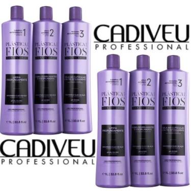 Imagem de Combo 2 Kit Escova Progressiva Cadiveu Plástica dos Fios Selagem Térmi