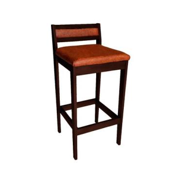 Imagem de Banqueta Baixa 70cm para Bancada Assento Estofado em Sintetico Cecilia