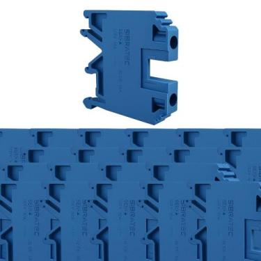 Imagem de Kit 25 borne sak 4,00mm sak-4bl azul sibratec