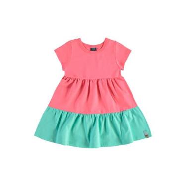 Imagem de Vestido Infantil em Meia Malha Bee Loop, Rosa, 8